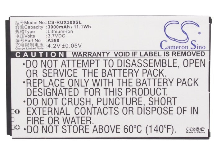 Replacement Battery for RUNBO X3 – Mobile, SmartPhone – 3000mAh/11.1Wh / 3.7V