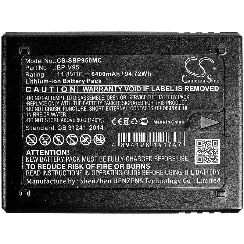 Replacement Battery for Sony PMW-400 – Camera – 6400mAh / 94.72Wh / 14.8V