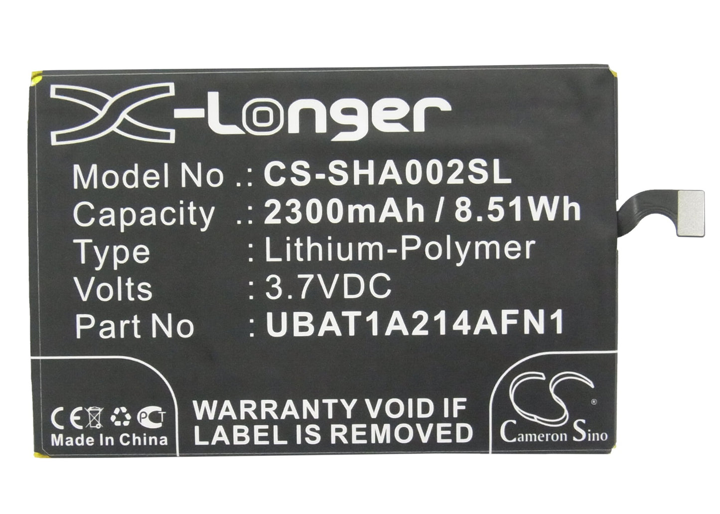 Replacement Battery for Sharp PHONE ZETA – Mobile, SmartPhone – 2300mAh / 3.7V - image 5