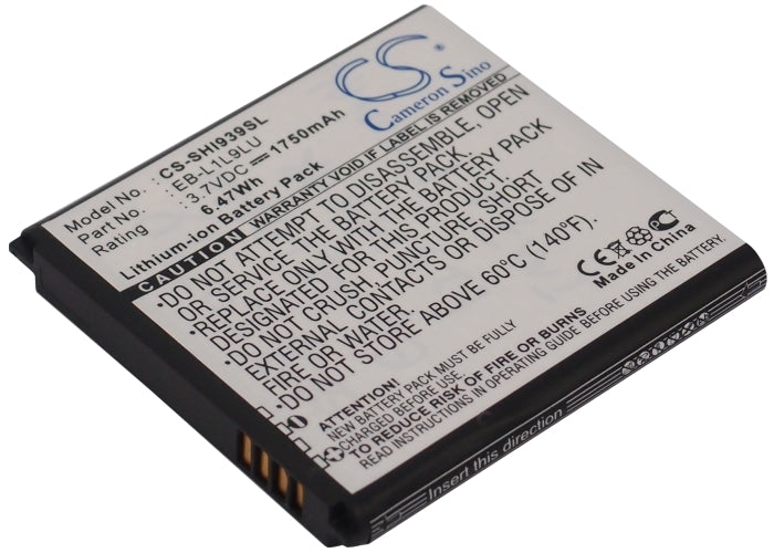 Replacement Battery for Samsung SCH-I939D – Mobile, SmartPhone – 1750mAh / 3.7V - image 1