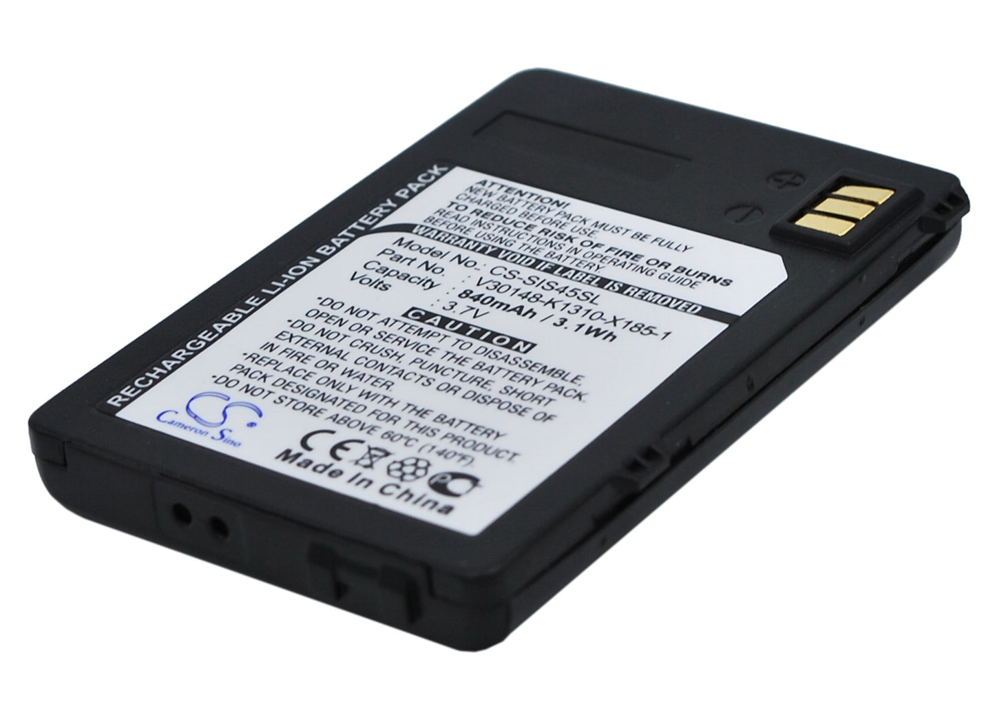 Replacement Battery for Siemens S45 – Mobile, SmartPhone – 730mAh / 3.7V - image 1