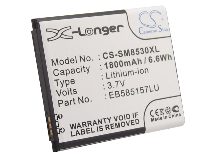 Replacement Battery for Samsung Galaxy Beam – Mobile, SmartPhone – 1800mAh/6.6Wh / 3.7V