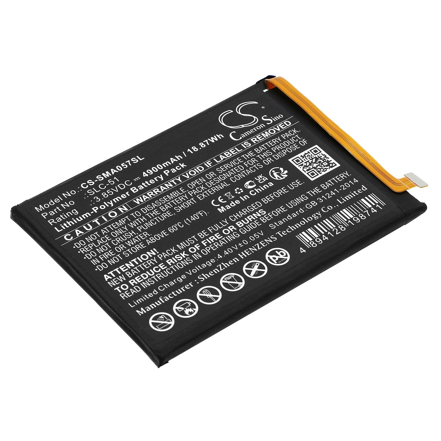 Replacement Battery for Samsung Galaxy A05s 2023 – Mobile, SmartPhone – 4900mAh / 3.85V - image 1