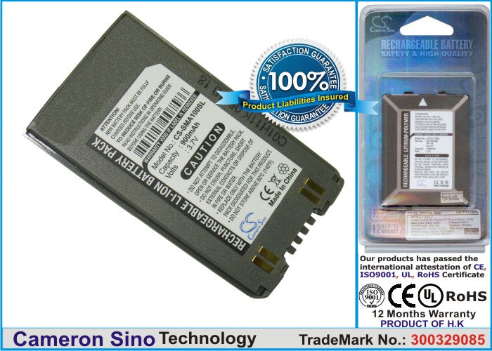 Replacement Battery for Samsung SGH-A100 – Mobile, SmartPhone – 900mAh / 3.7V - image 1