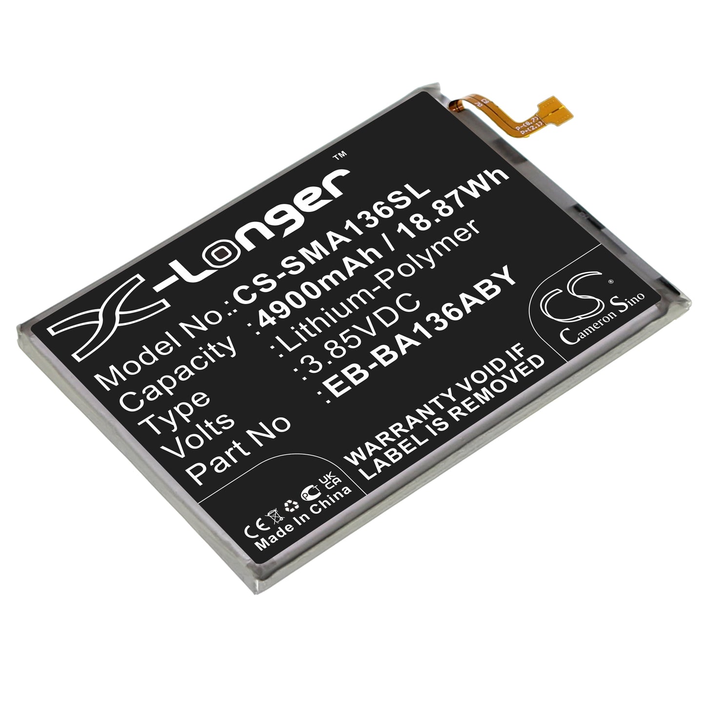 Replacement Battery for Samsung Galaxy A13 5G – Mobile, SmartPhone – 4900mAh / 3.85V - image 1