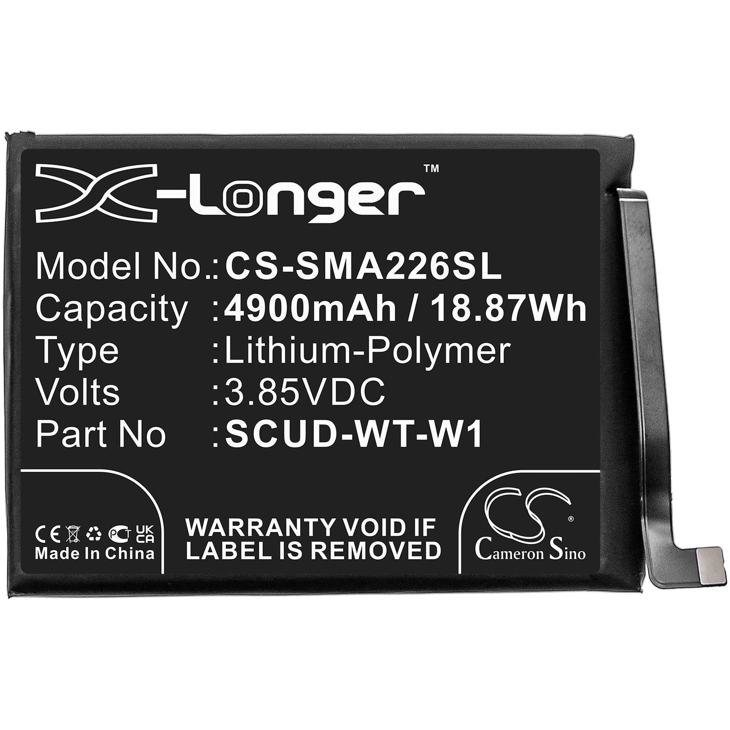 Replacement Battery for Samsung Galaxy A22 5G – Mobile, SmartPhone – 4900mAh / 3.85V - image 3
