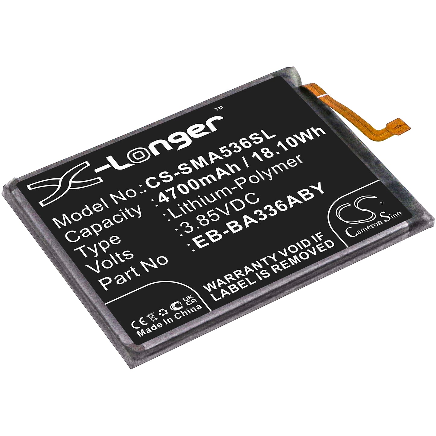 Replacement Battery for Samsung Galaxy A53 5G 2022 – Mobile, SmartPhone – 4700mAh / 3.85V - image 1