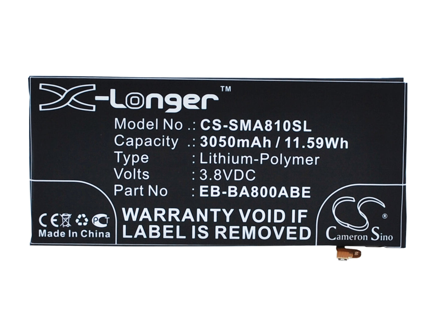 Replacement Battery for Samsung SM-A8000 – Mobile, SmartPhone – 3050mAh / 3.8V - image 1