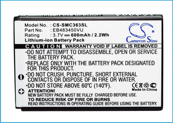 Replacement Battery for Samsung GT-C3630 – Mobile, SmartPhone – 600mAh / 3.7V - image 5