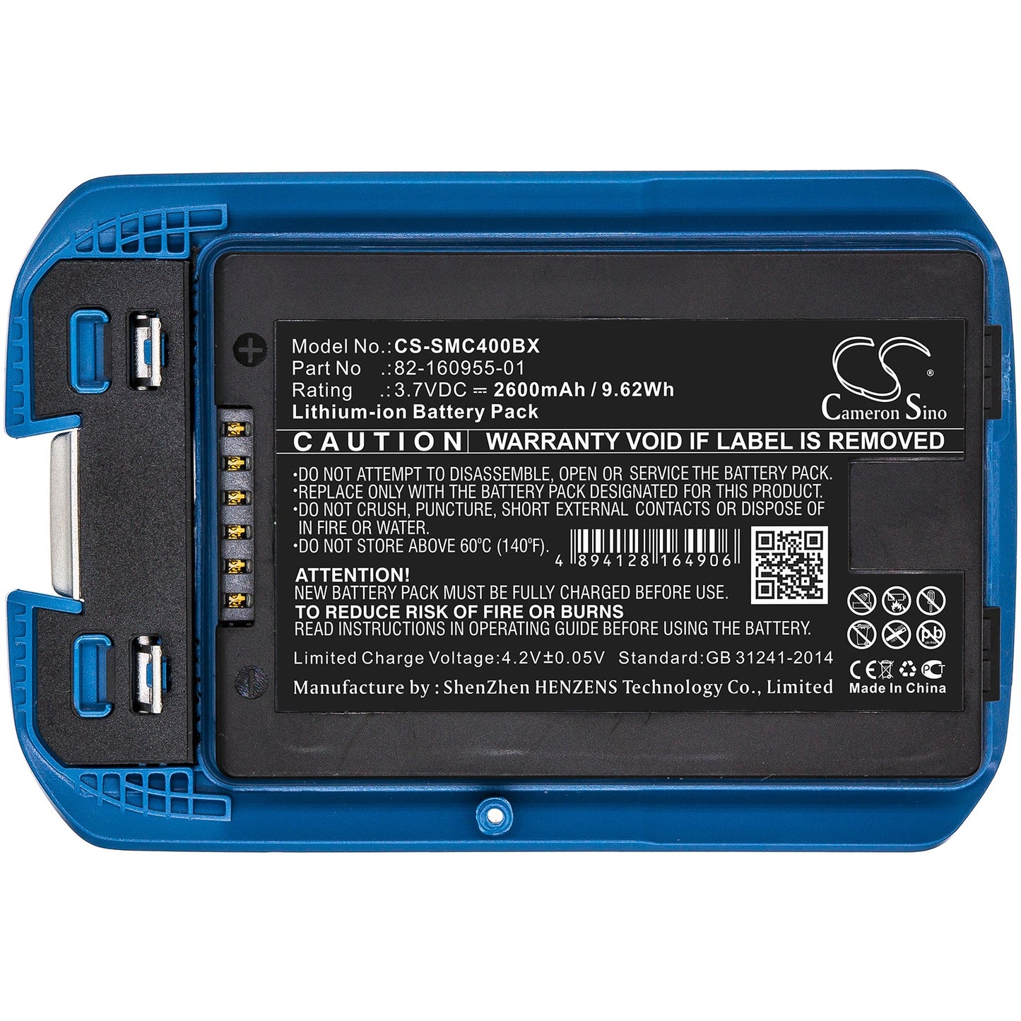 Replacement Battery for Motorola MC40 – Barcode Scanner – 2600mAh / 9.62Wh / 3.7V