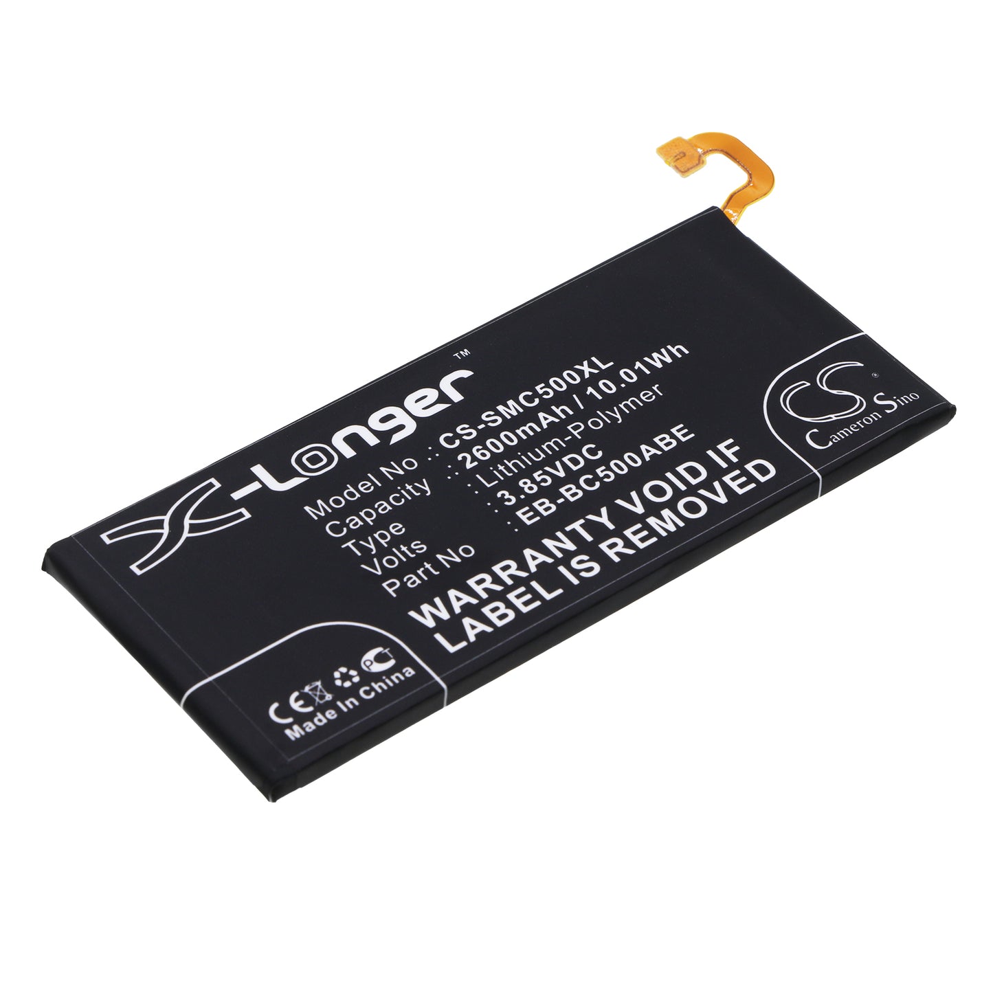 Replacement Battery for Samsung Galaxy C5 – Mobile, SmartPhone – 2600mAh / 3.85V - image 1