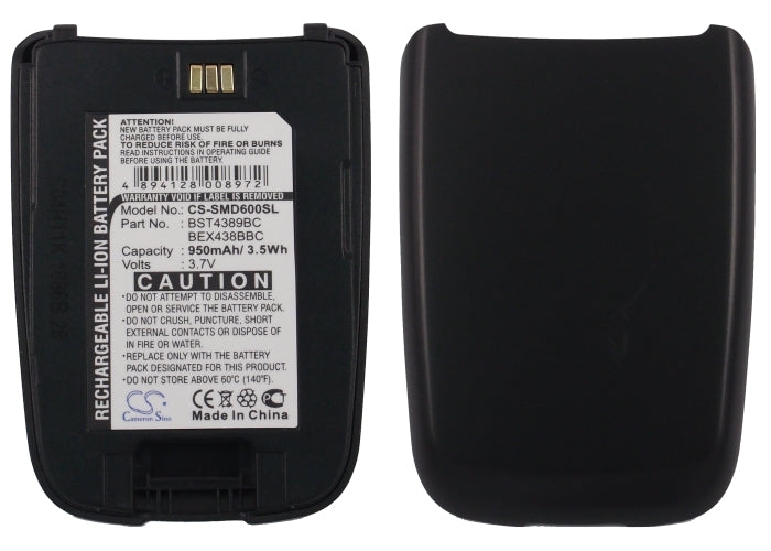 Replacement Battery for Samsung SGH-D600 – Mobile, SmartPhone – 950mAh / 3.7V - image 5