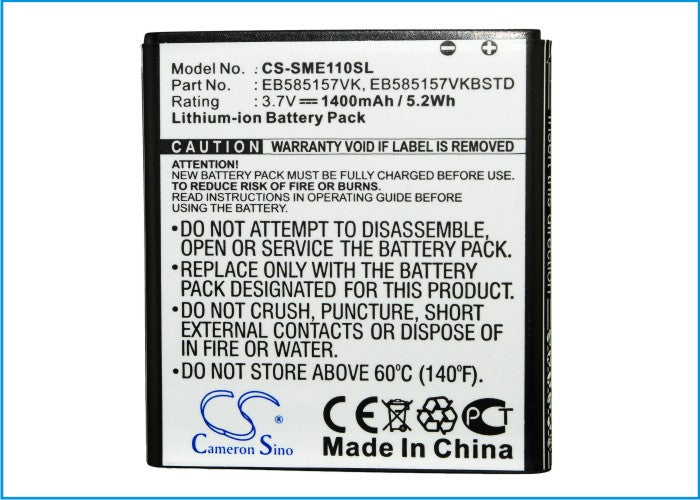 Replacement Battery for Samsung Celox – Mobile, SmartPhone – 1400mAh / 3.7V