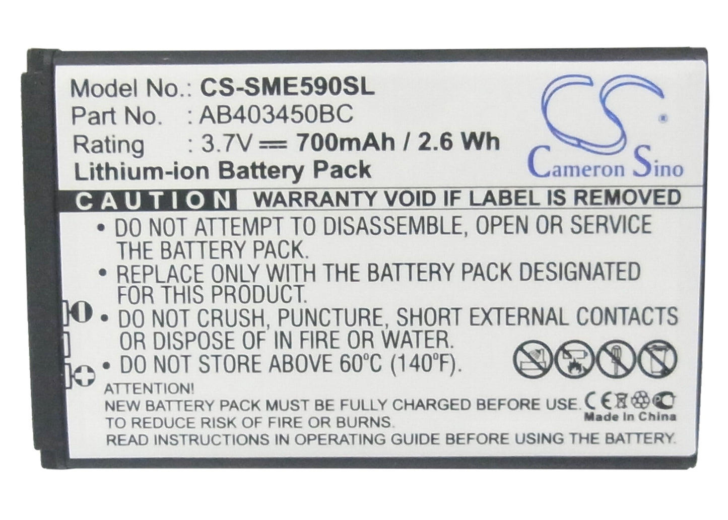 Replacement Battery for Samsung SGH-E590 – Mobile, SmartPhone – 700mAh / 3.7V - image 5