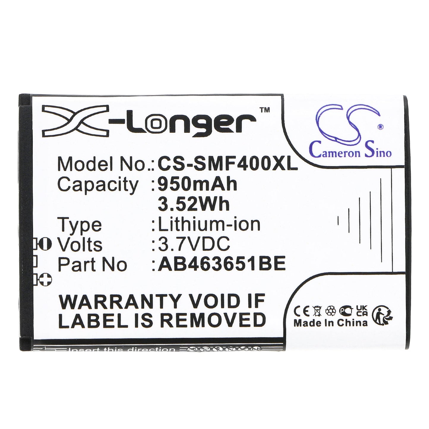 Replacement Battery for Samsung Blade – Mobile, SmartPhone – 950mAh / 3.52Wh / 3.7V