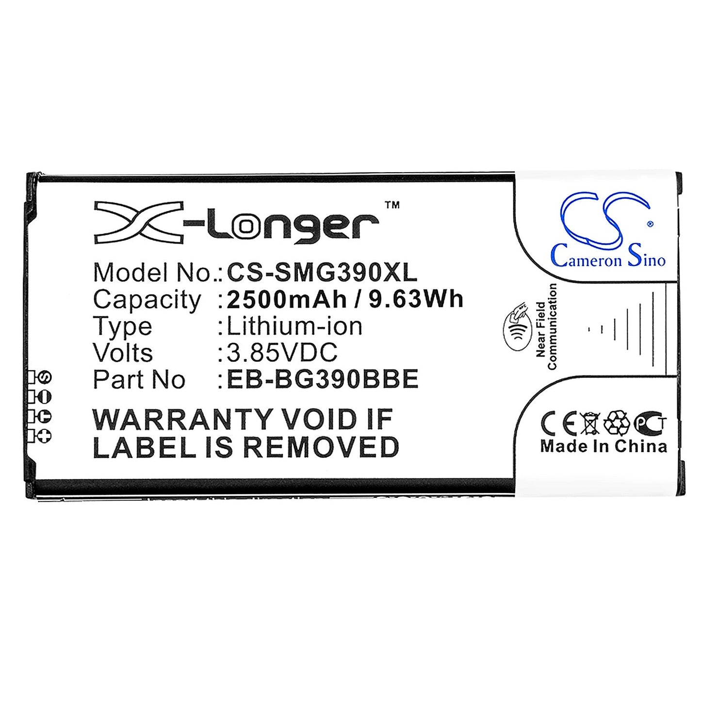Replacement Battery for Samsung Galaxy Xcover 4 – Mobile, SmartPhone – 2500mAh / 9.63Wh / 3.85V