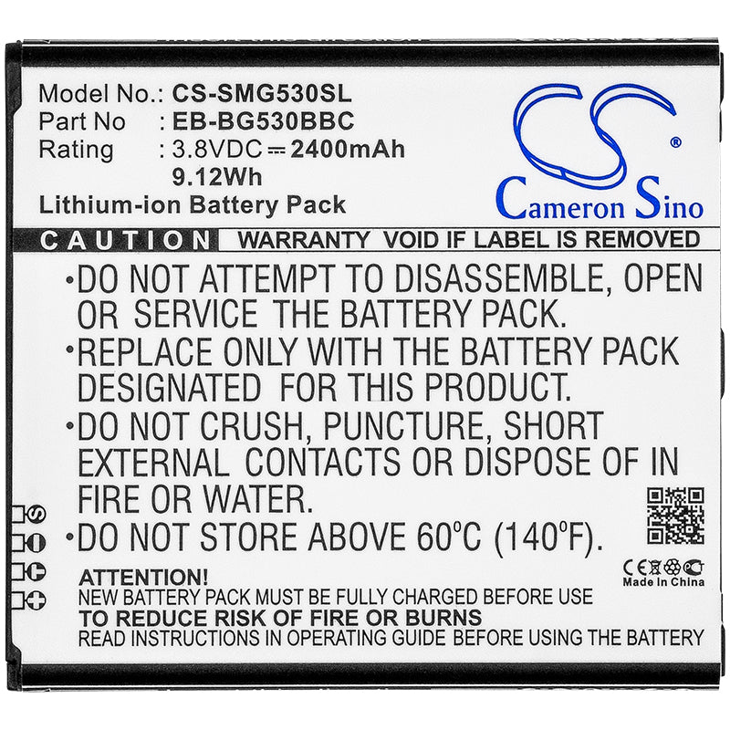 Replacement Battery for Samsung Emerge J3 – Mobile, SmartPhone – 2400mAh / 9.12Wh / 3.8V