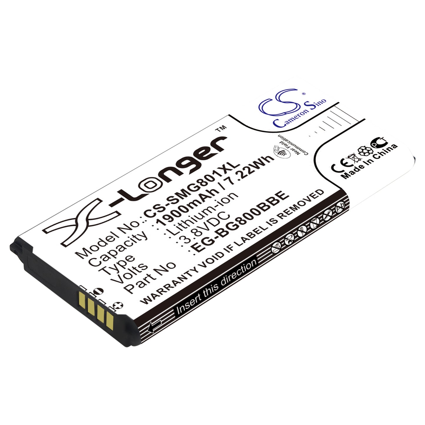 Replacement Battery for Samsung Galaxy S5 Mini – Mobile, SmartPhone – 1900mAh / 3.8V - image 1