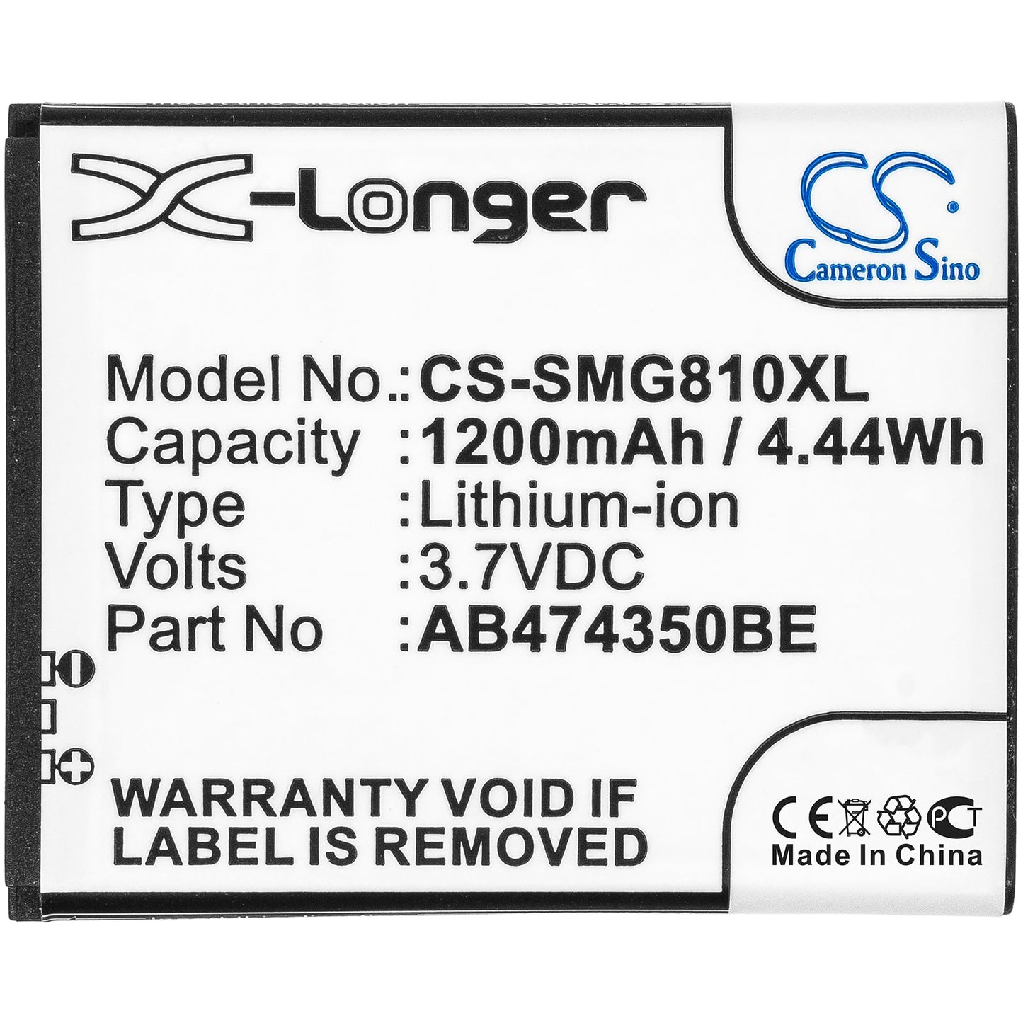 Replacement Battery for Samsung SGH-G810 – Mobile, SmartPhone – 1200mAh / 3.7V - image 3