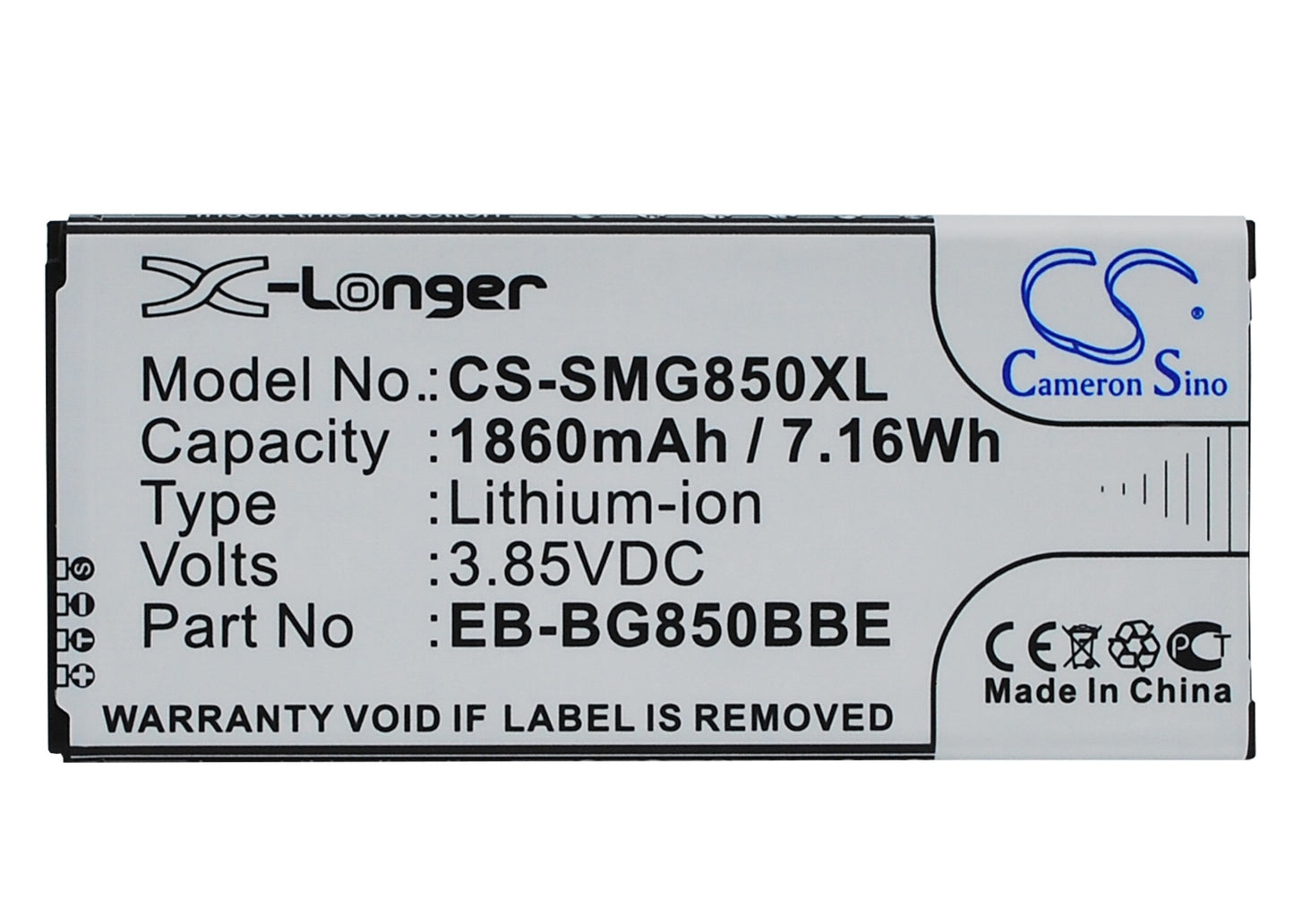 Replacement Battery for Samsung Galaxy Alpha – Mobile, SmartPhone – 1860mAh / 3.85V - image 1