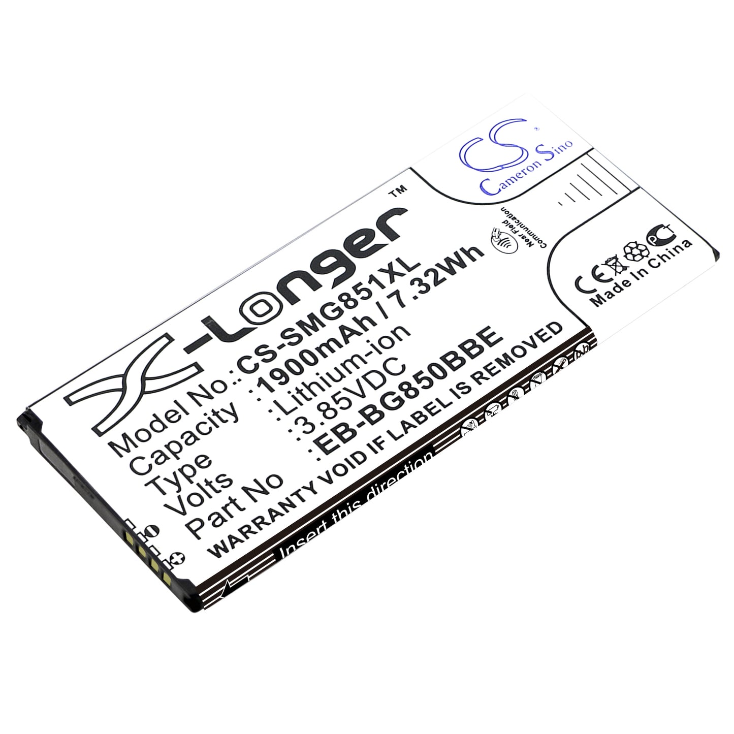 Replacement Battery for Samsung Galaxy Alpha – Mobile, SmartPhone – 1900mAh / 3.85V - image 1