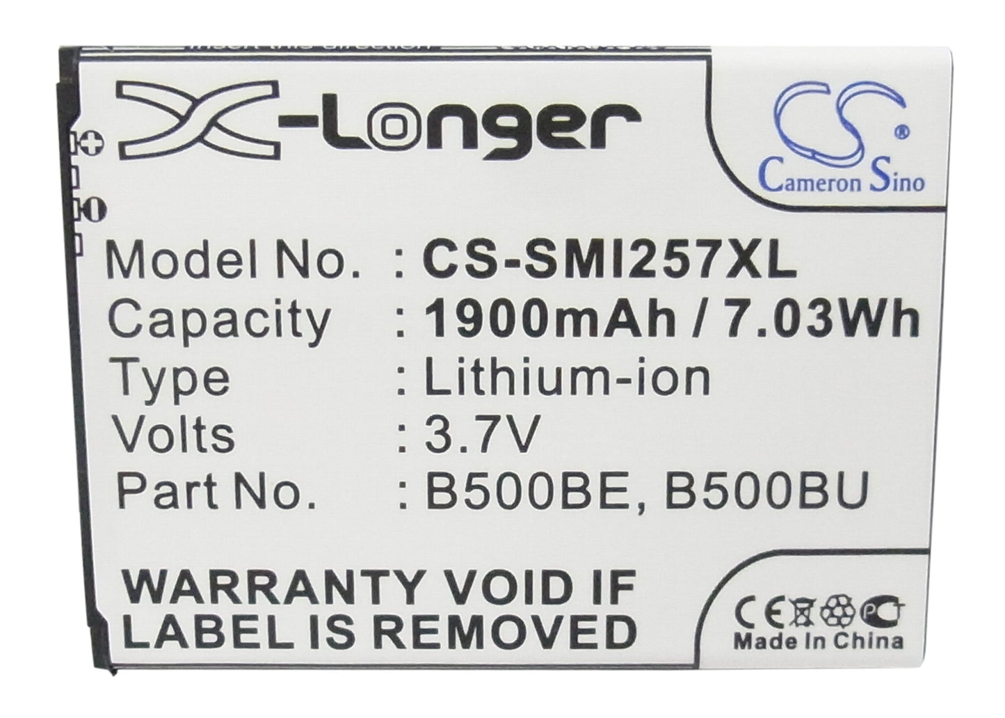 Replacement Battery for Samsung Galaxy S4 Mini – Mobile, SmartPhone – 1900mAh / 7.03Wh / 3.7V