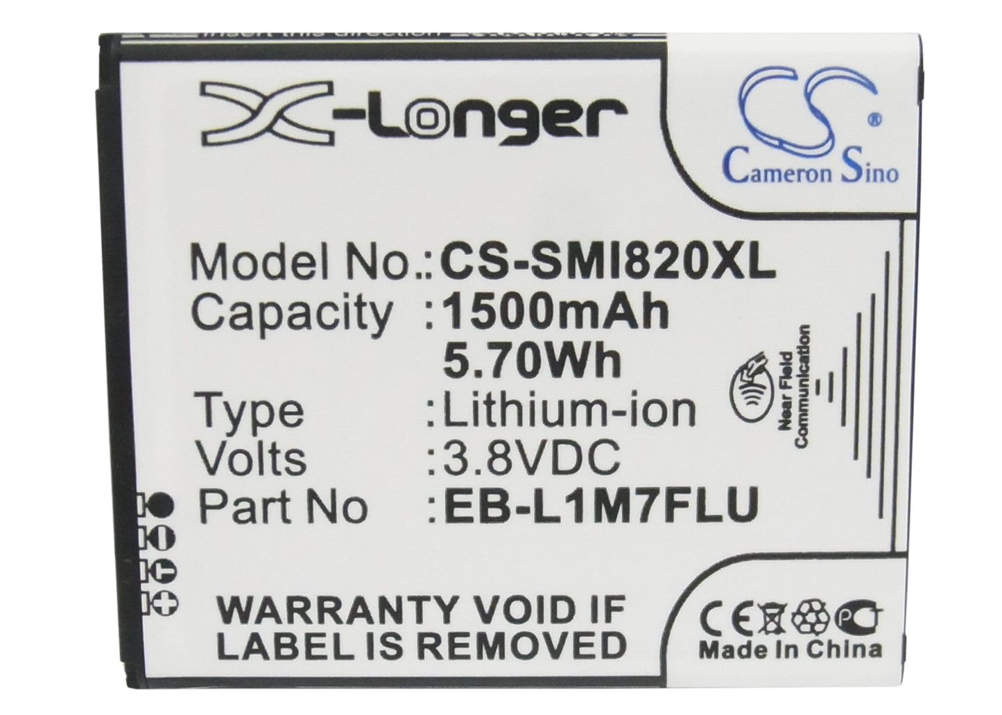 Replacement Battery for Samsung Galaxy S 3 Mini – Mobile, SmartPhone – 1500mAh / 5.70Wh / 3.8V