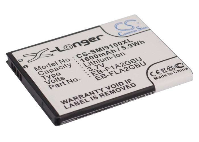 Replacement Battery for USCellular | NTT DoCoMo | Samsung | T-Mobile Galaxy S II – Mobile, SmartPhone – 1600mAh / 3.7V - image 1