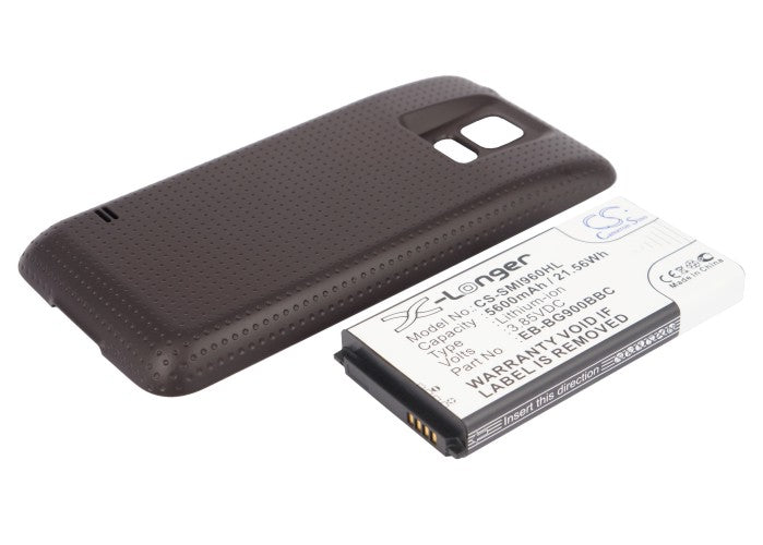 Replacement Battery for Samsung Galaxy S5 – Mobile, SmartPhone – 5600mAh / 3.85V - image 1