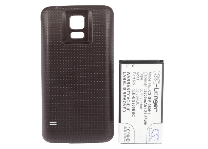 Replacement Battery for Samsung Galaxy S5 – Mobile, SmartPhone – 5600mAh / 21.56Wh / 3.85V