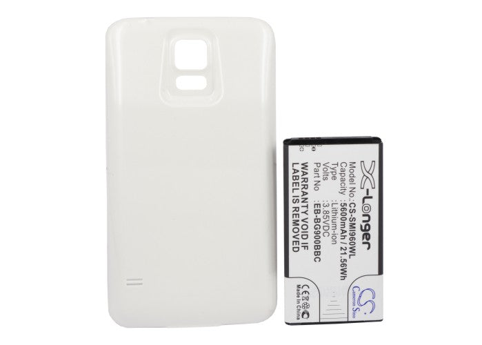 Replacement Battery for Samsung Galaxy S5 – Mobile, SmartPhone – 5600mAh / 21.56Wh / 3.85V