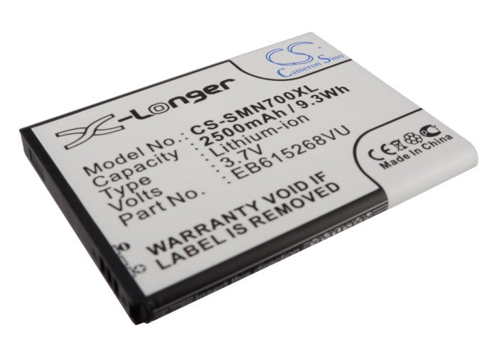 Replacement Battery for Samsung | AT&T | T-Mobile | NTT DoCoMo | Telstra Galaxy Note – Mobile, SmartPhone – 2500mAh / 3.7V - image 1