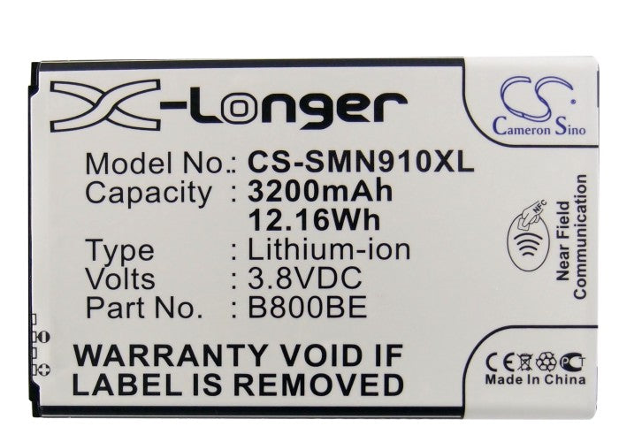 Replacement Battery for Samsung Galaxy Note 3 – Mobile, SmartPhone – 3200mAh / 12.16Wh / 3.8V