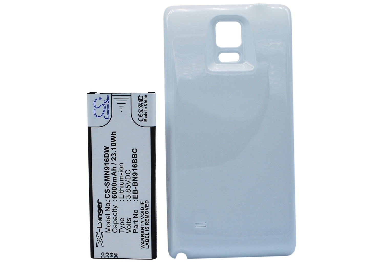 Replacement Battery for Samsung Galaxy Note 4 ( China Mobile ) – Mobile, SmartPhone – 6000mAh / 23.10Wh / 3.85V
