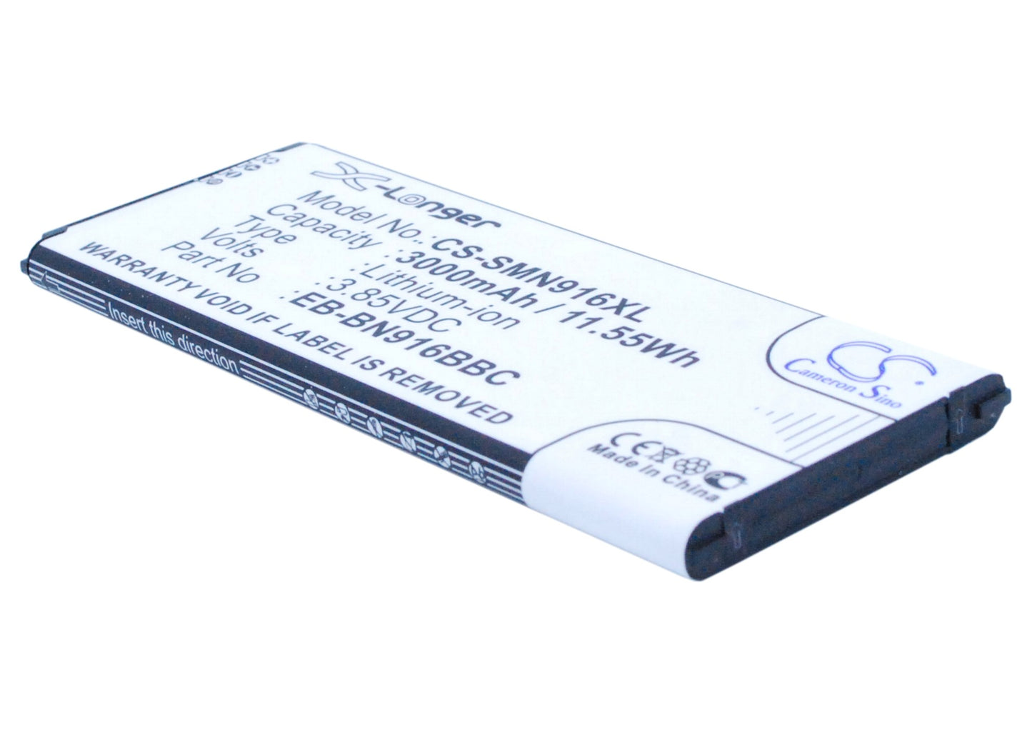 Replacement Battery for Samsung Galaxy Note 4 ( China Mobile ) – Mobile, SmartPhone – 3000mAh / 3.85V - image 1