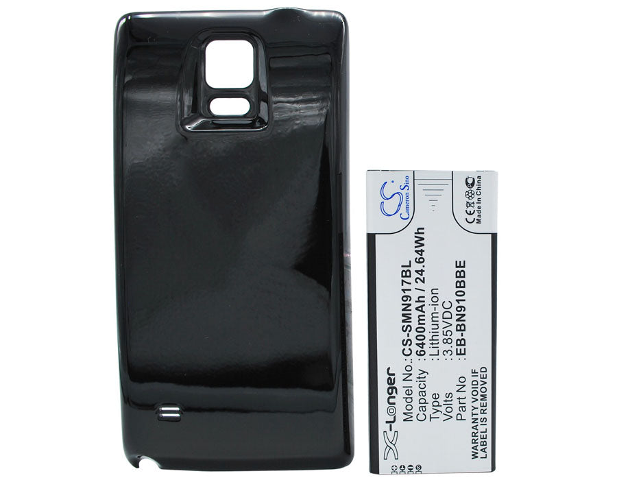 Replacement Battery for Samsung Galaxy Note 4 – Mobile, SmartPhone – 6400mAh / 24.64Wh / 3.85V