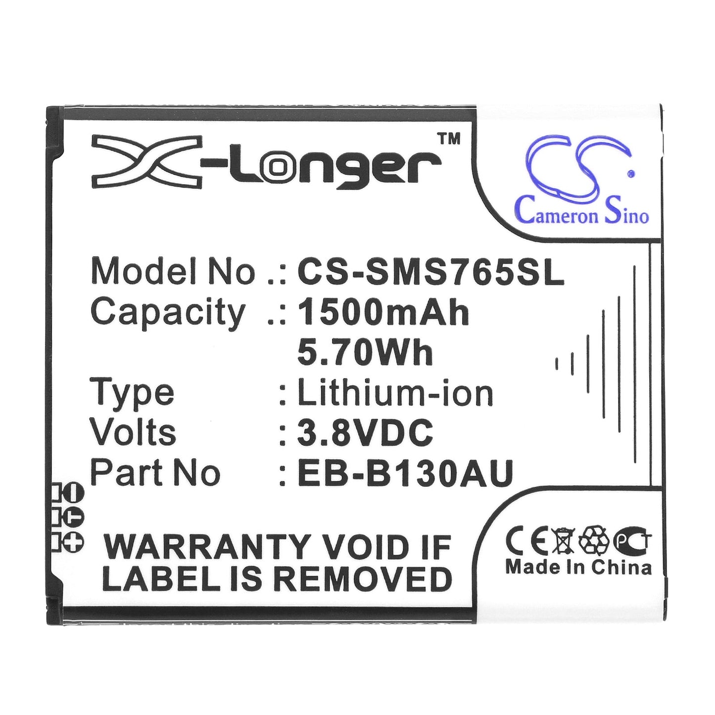 Replacement Battery for Samsung GreatCall Touch 3 – Mobile, SmartPhone – 1500mAh / 5.70Wh / 3.8V