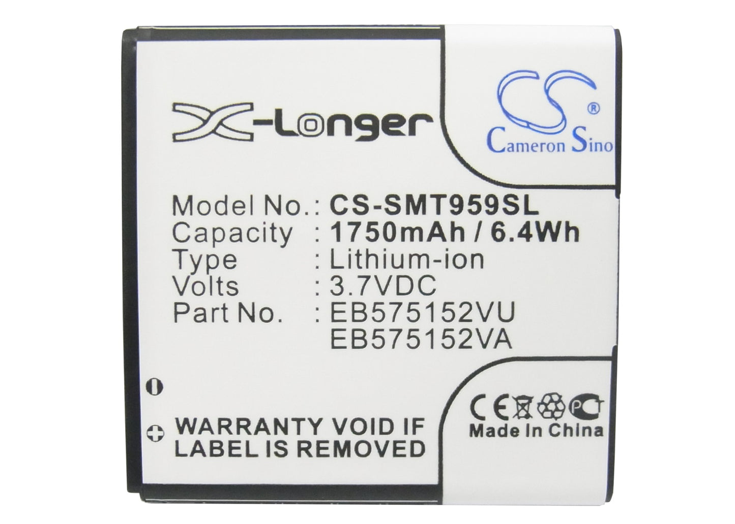 Replacement Battery for NTT DoCoMo | T-Mobile | Verizon | Samsung | AT&T | Sprint Galaxy S – Mobile, SmartPhone – 1750mAh / 3.7V - image 5