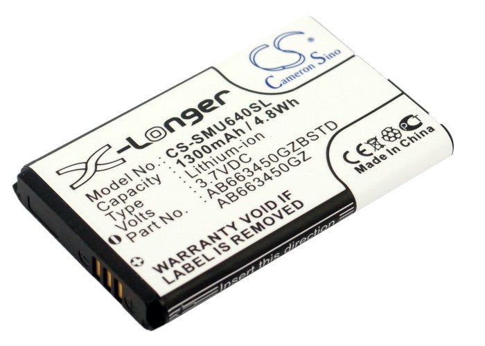 Replacement Battery for Samsung | Verizon SCH-U640 – Mobile, SmartPhone – 1300mAh / 3.7V - image 1