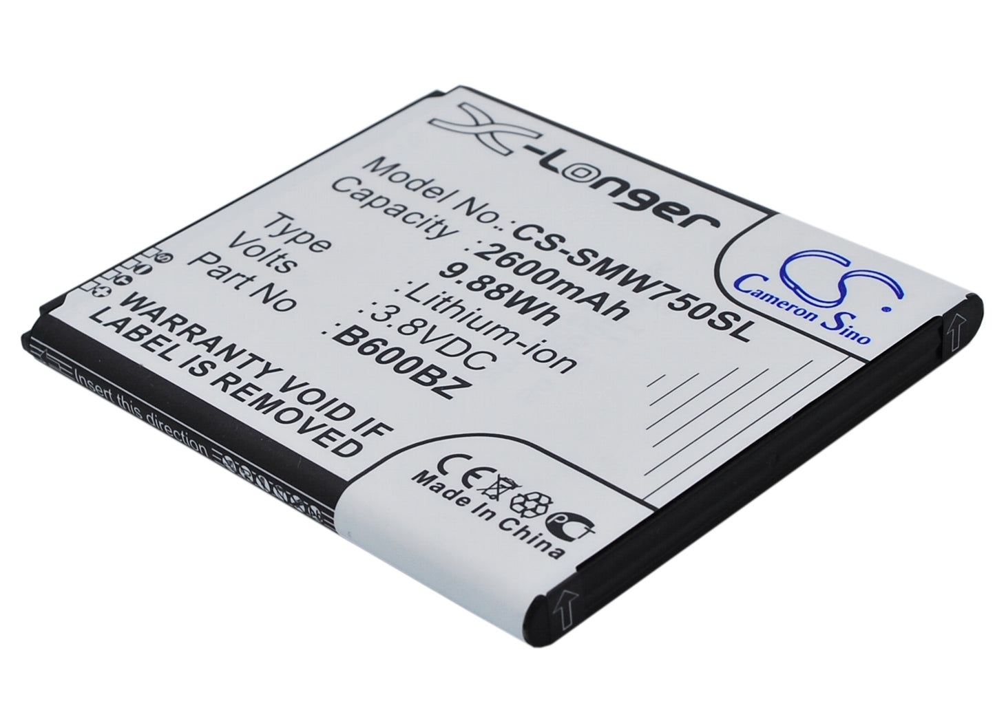 Replacement Battery for Verizon | Samsung SM-W750V – Mobile, SmartPhone – 2600mAh / 3.8V - image 1