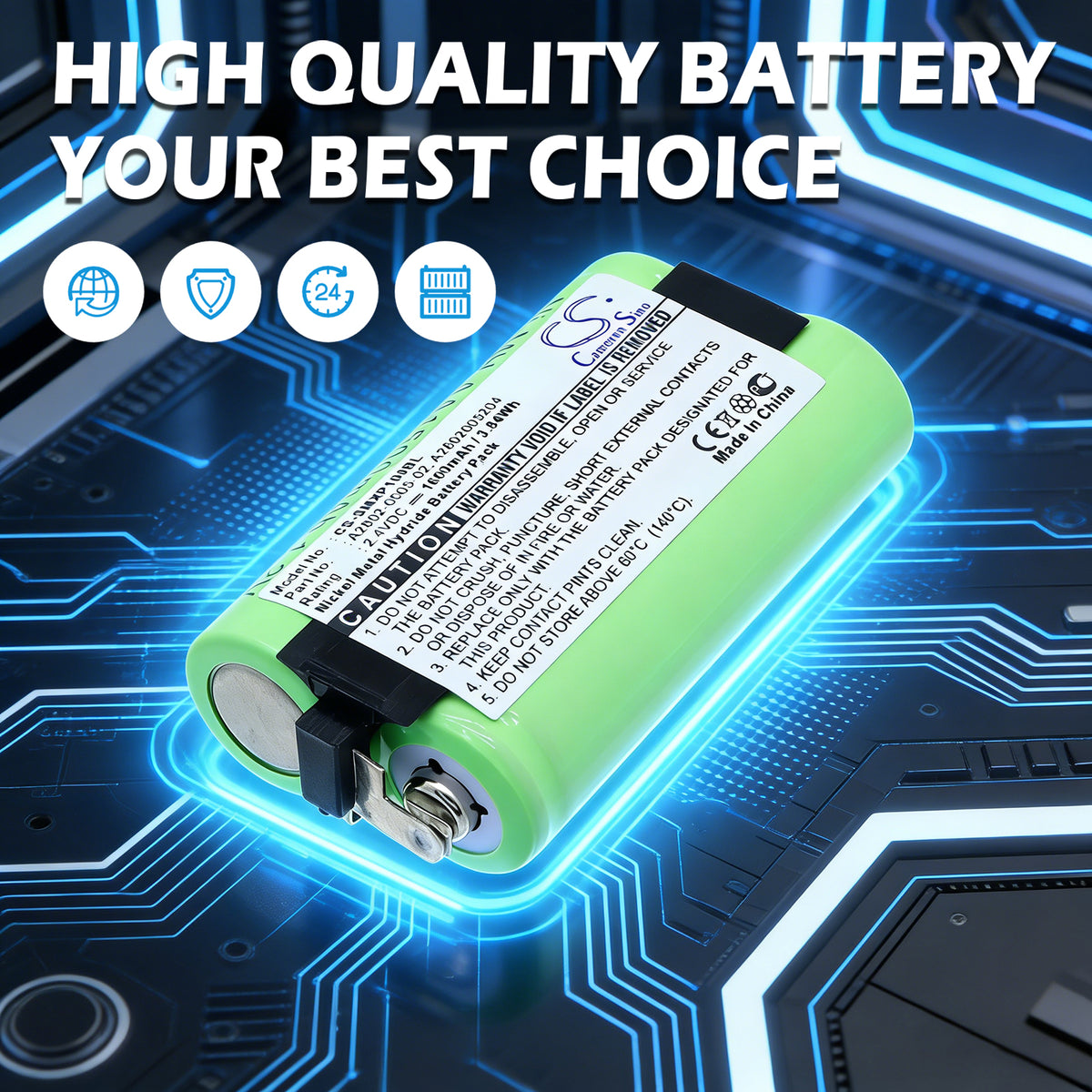 Replacement Battery for Psion | Teklogix Workabout MX Series – Barcode Scanner – 1600mAh / 2.4V