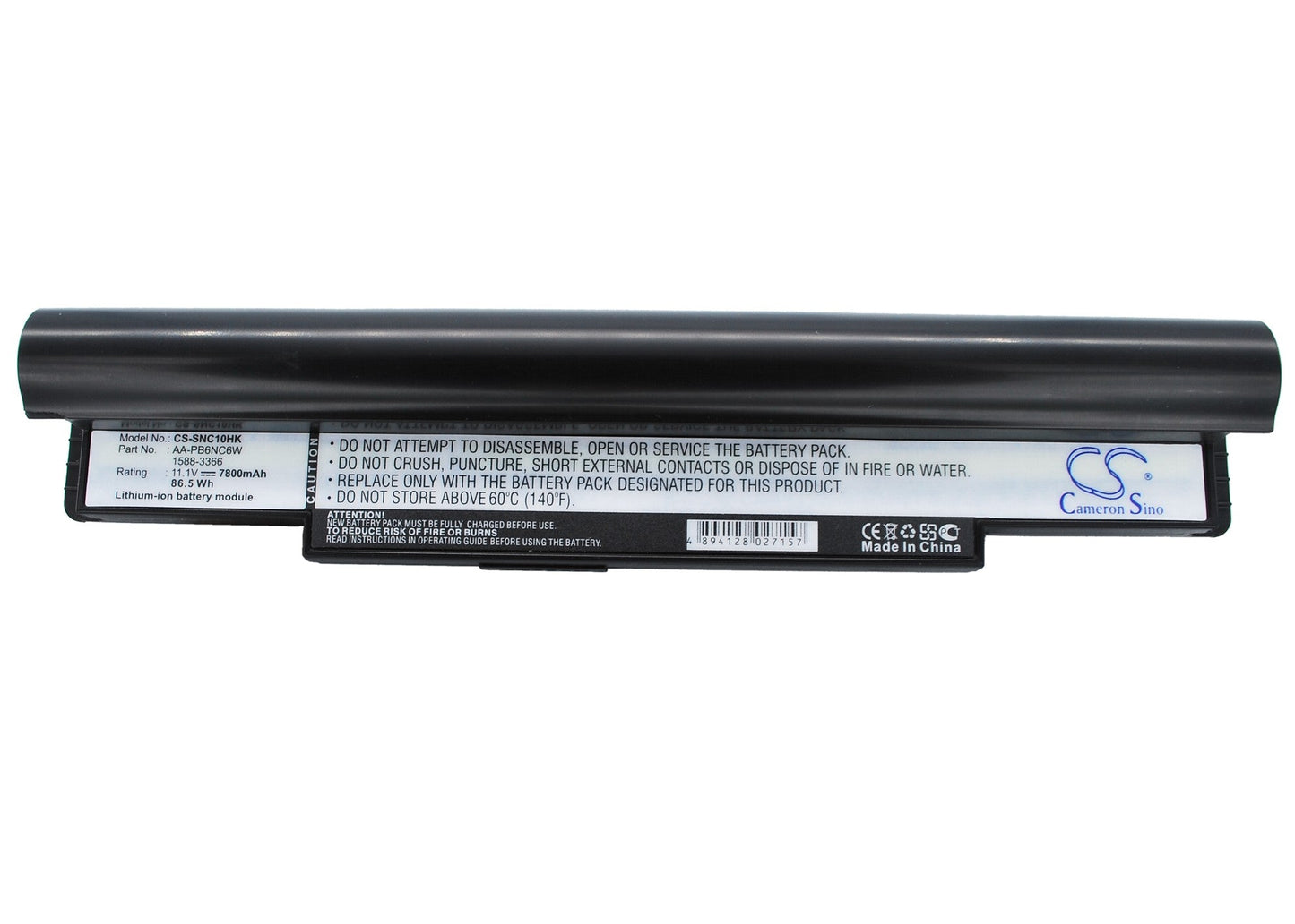 Replacement Battery for Samsung N110 (black) – Notebook, Laptop – 7800mAh / 11.1V
