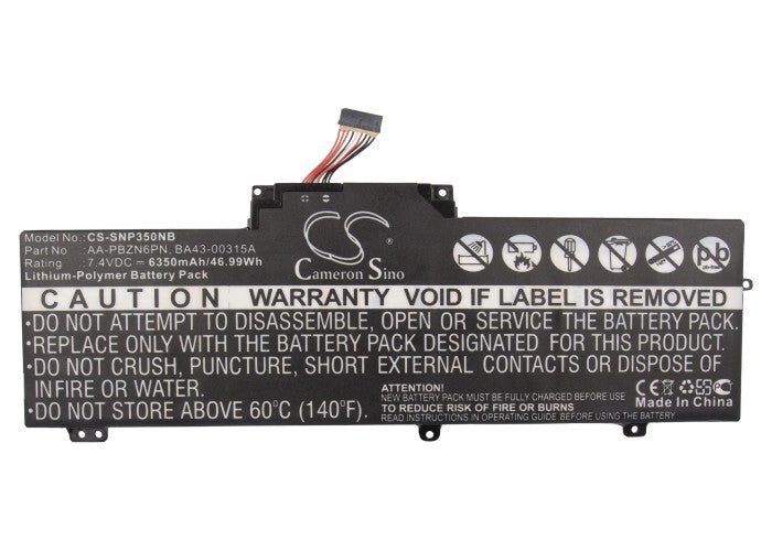 Replacement Battery for Samsung NP350U2A – Notebook, Laptop – 6350mAh / 46.99Wh / 7.4V