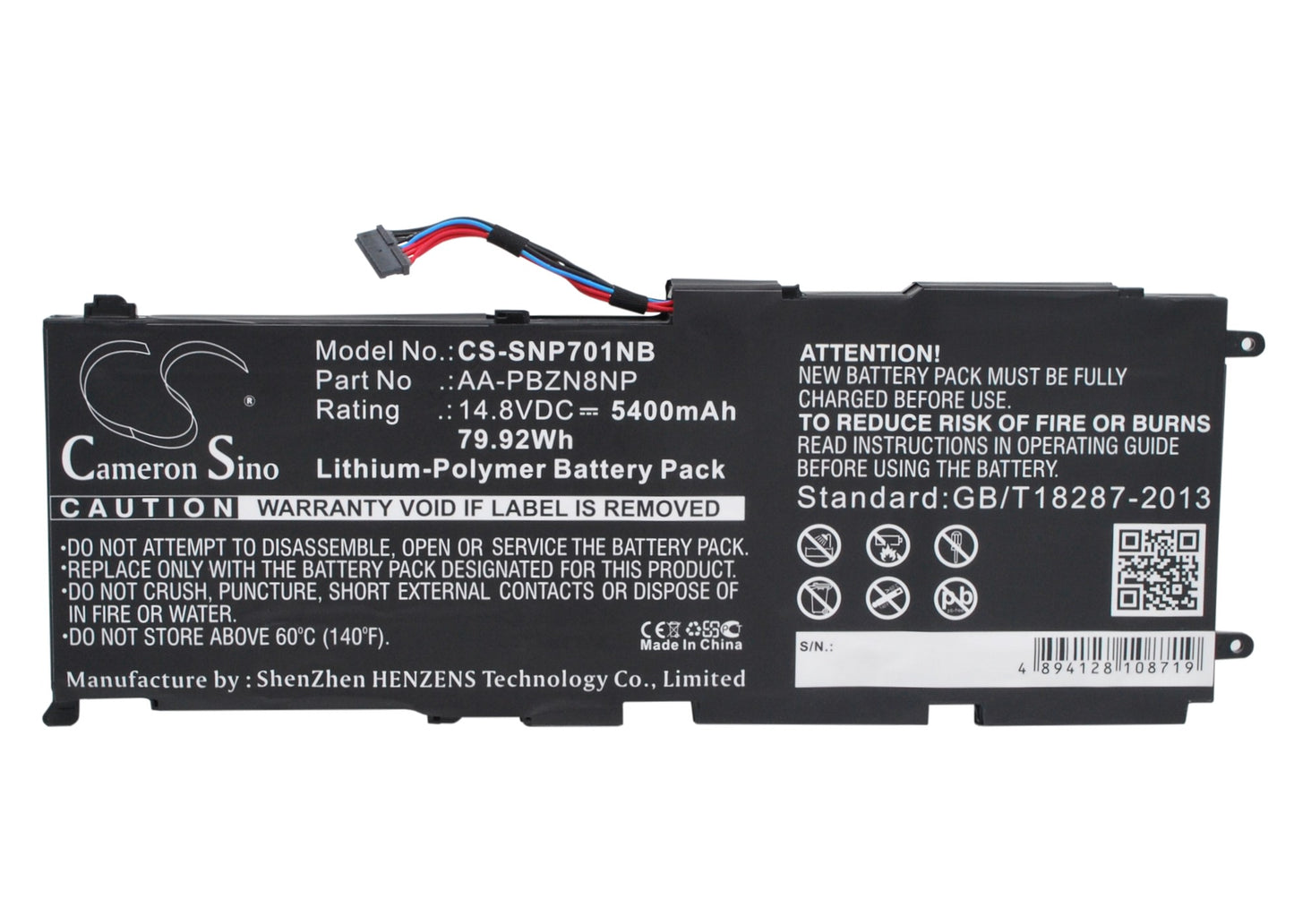 Replacement Battery for Samsung NP-700 – Notebook, Laptop – 5400mAh / 14.8V - image 5