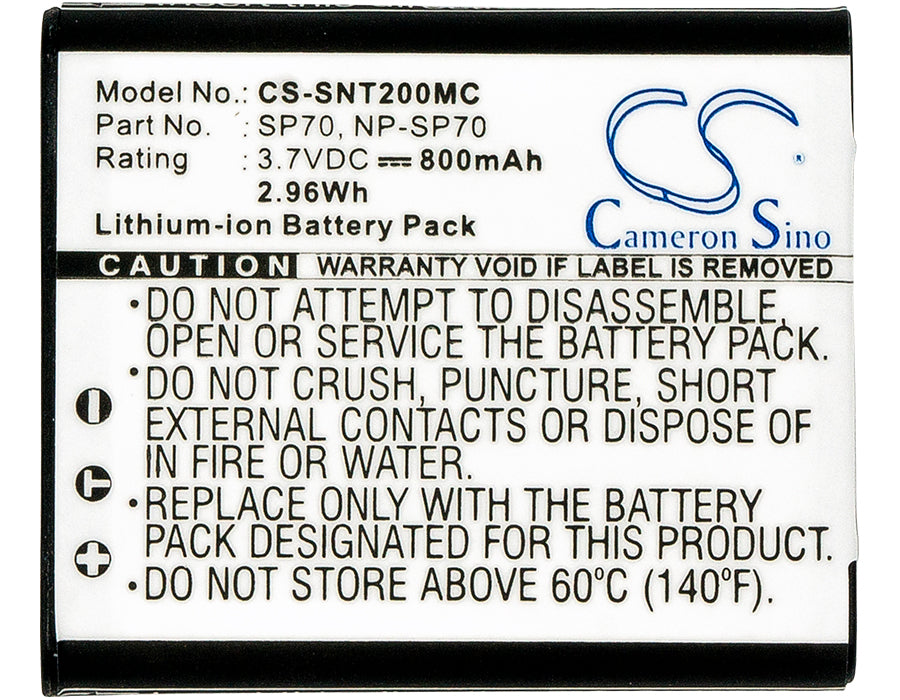 Replacement Battery for Sony Bloggie Duo – Wireless Headset – 800mAh / 2.96Wh / 3.7V