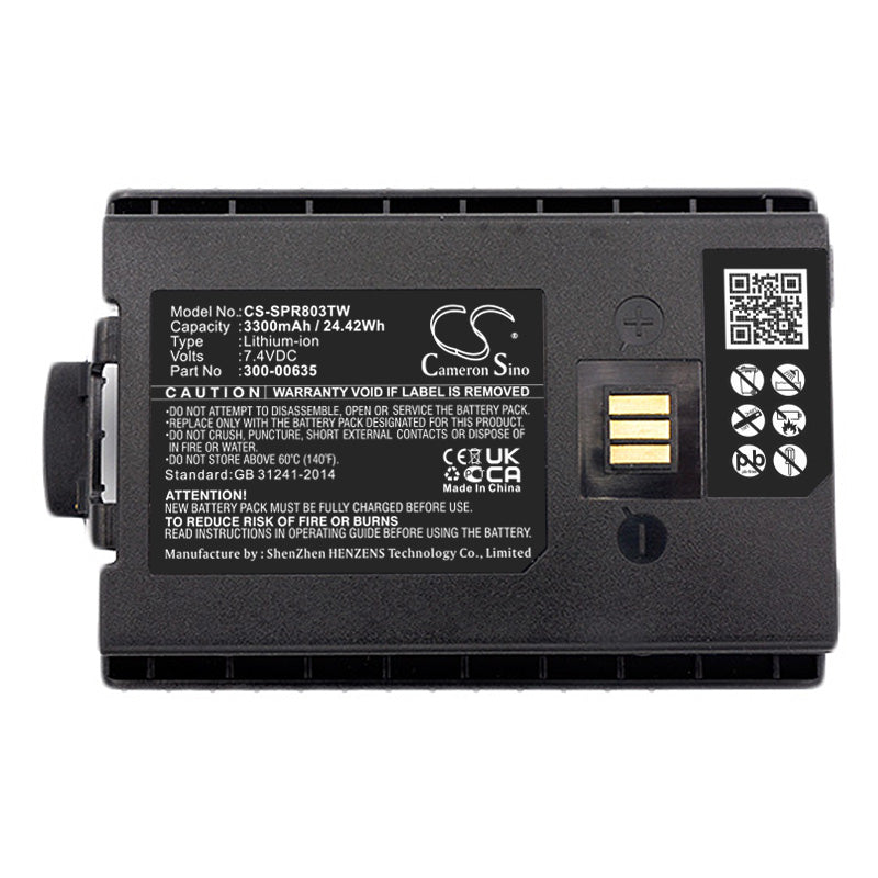 Replacement Battery for Simoco-Sepura STP8000 – Two-Way Radio – 3300mAh / 24.42Wh / 7.4V