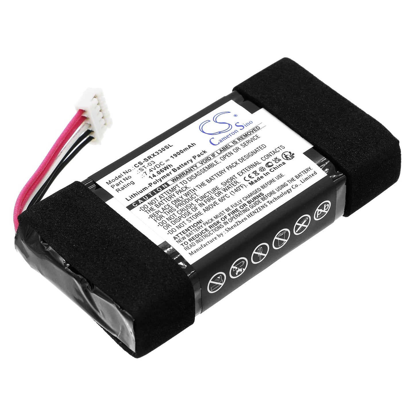 Replacement Battery for Sony SRS-X33 – Speaker – 1900mAh / 7.4V - image 1