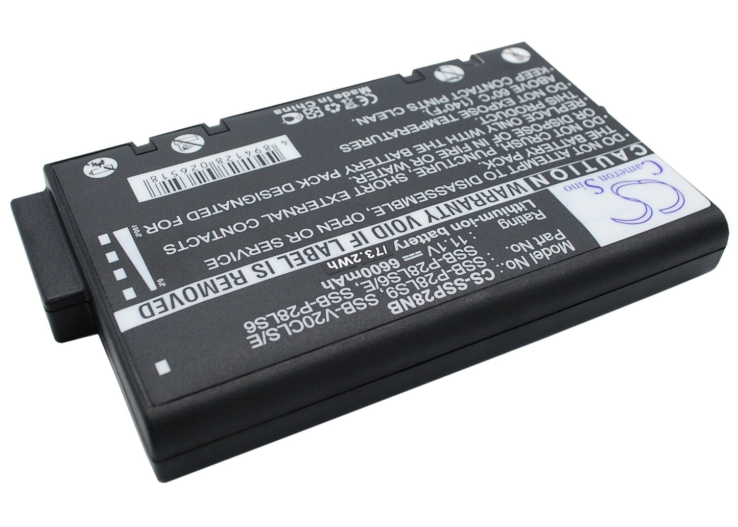 Replacement Battery for Samsung | Hughes P28 XVM 735 – Notebook, Laptop – 6600mAh / 11.1V - image 1