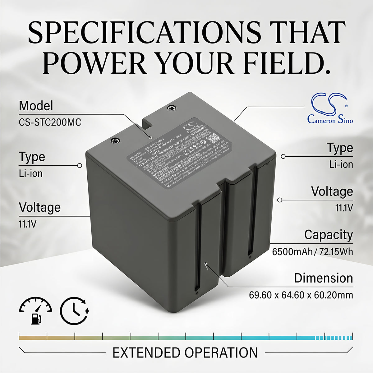 Replacement Battery for Stealth Cam Revolver – Sports & Outdoors – 6500mAh / 11.1V