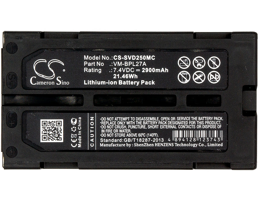 Replacement Battery for Fuji VMBPL30A – Camera – 2900mAh / 21.46Wh / 7.4V